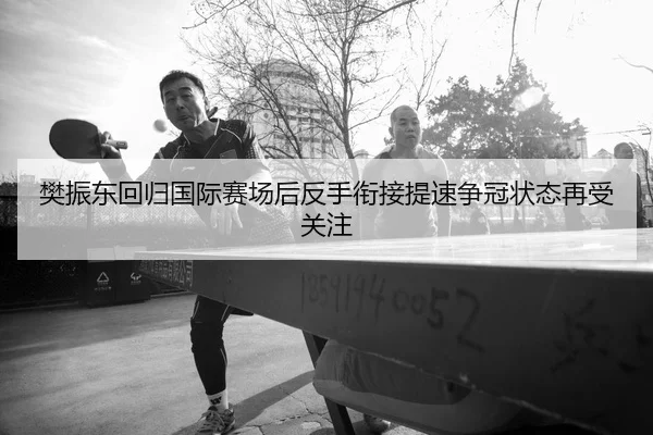 樊振东回归国际赛场后反手衔接提速争冠状态再受关注